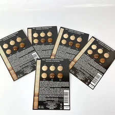 Set of 5 YSL Yves Saint Laurent ALL HOURS FOUNDATION 6-Shade Sample Cards