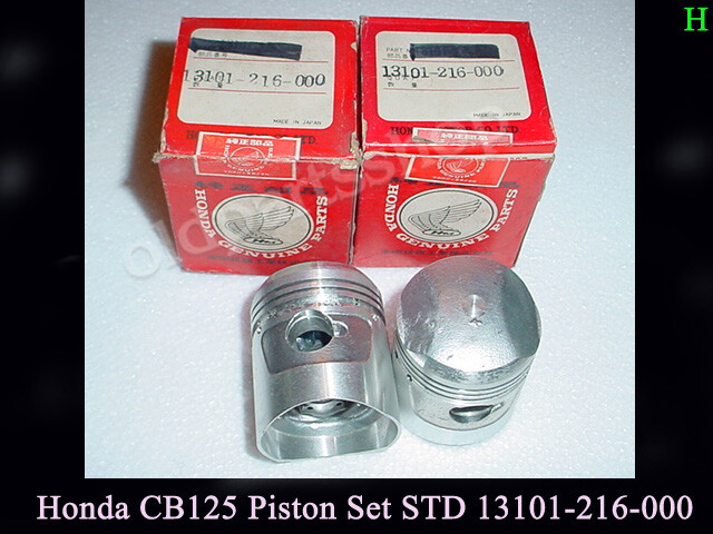 Honda CB125 CB93 Piston STD x2 NOS PISTON Standard Size 2
