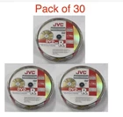 30 x JVC DVD-R 16x Speed PREMIUM Quality Blank Discs 4.7GB 120 mins Spindle