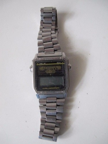 Vintage Seiko Sports 150 Digital Solar LCD Watch - A944-401A - Alarm  Chronograph | eBay