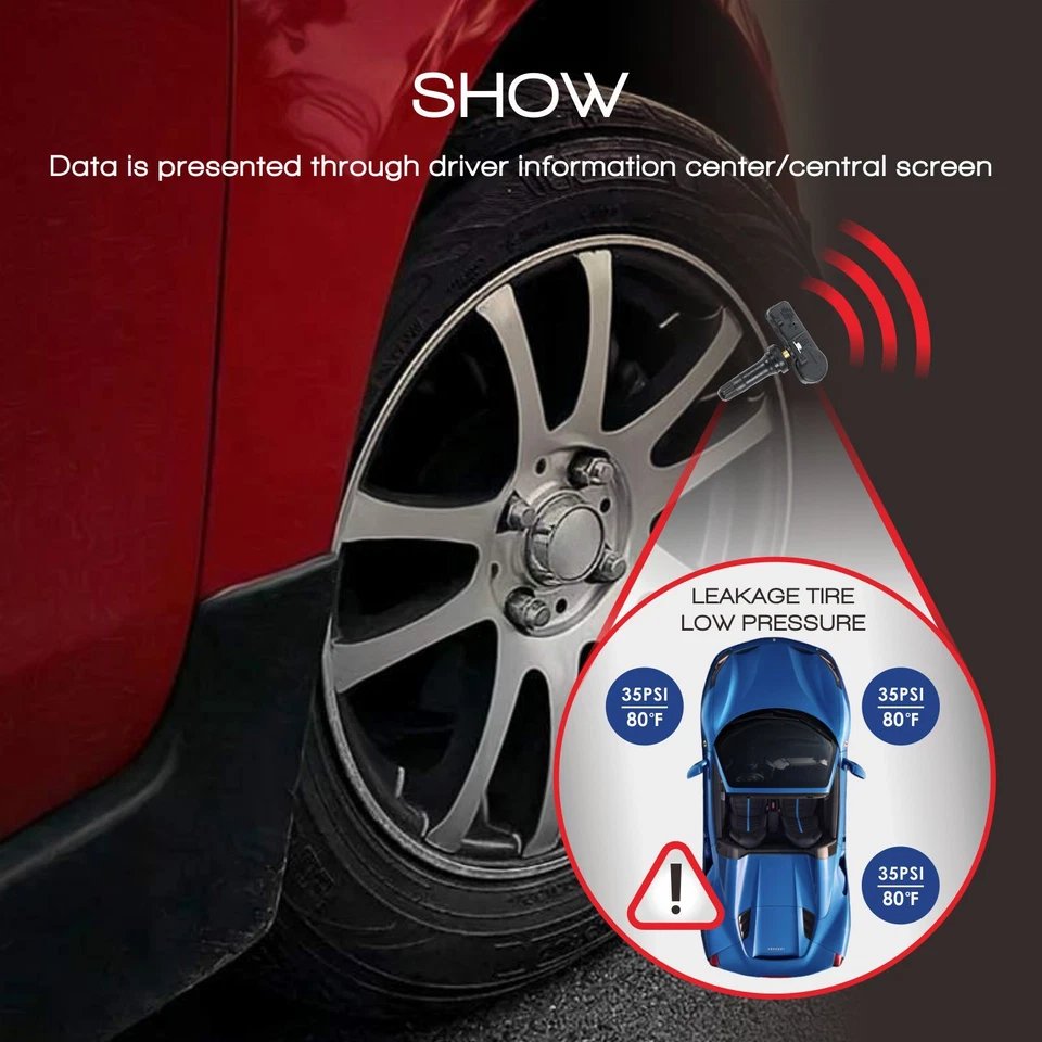 Sensor de presión de neumáticos Tpms 315Mhz Fit Audi A3 A4 Q5 S4 TT Volkswagen Eos Jetta 4X Foto 3 de 4