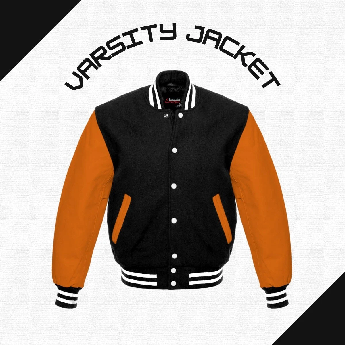 Wool Varsity Letterman Jacket Men Retro College Baseball Genuine Leather Sleeves