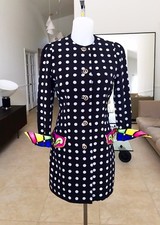 iconic GIANNI VERSACE polka dot dress & jacket size 8 from S/S 1991