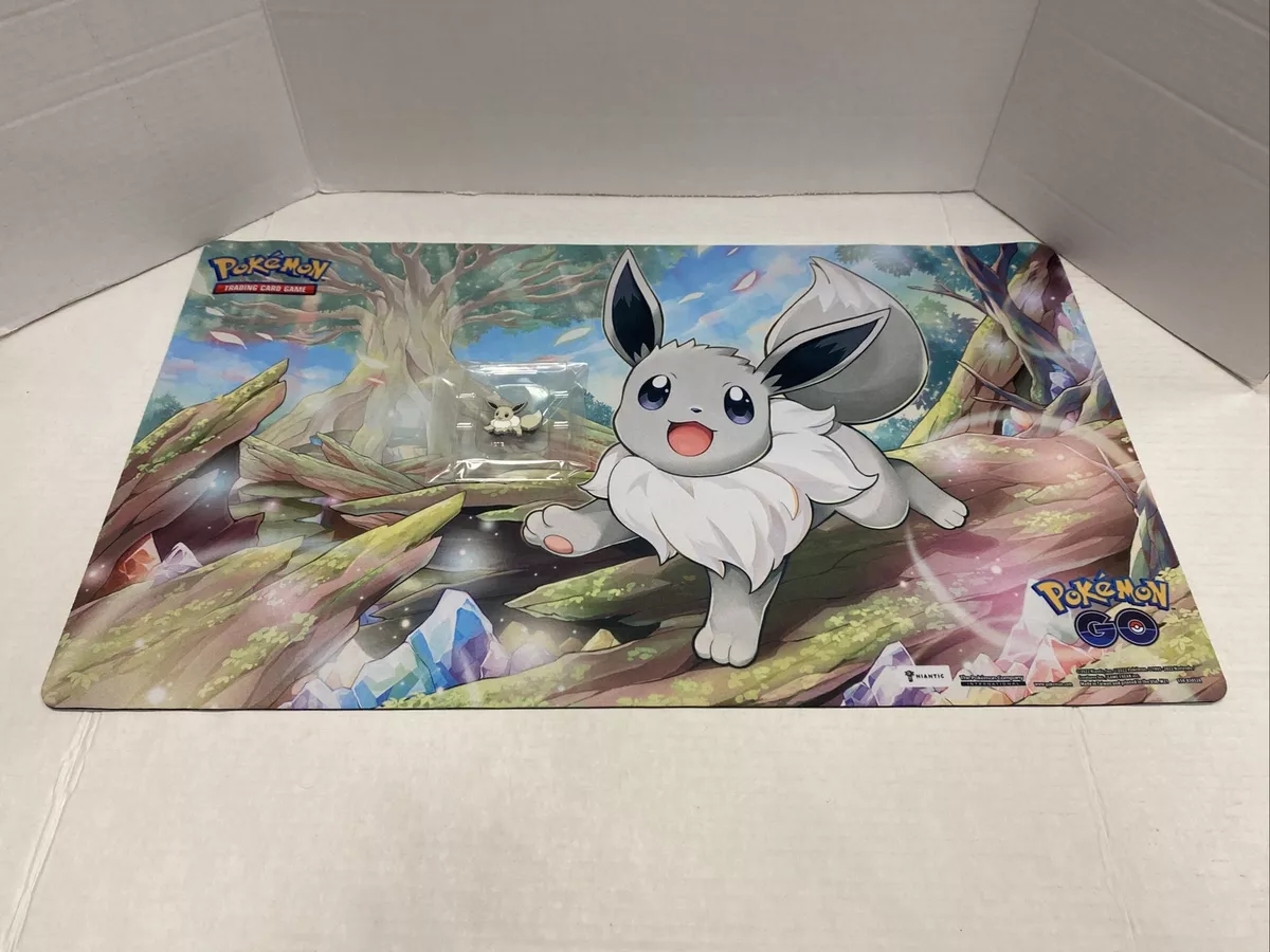 Pokemon Go Premium Collection Radiant Eevee Promo Pin And Mat Set