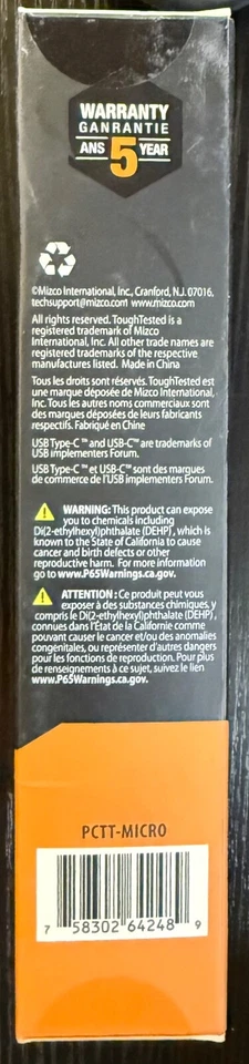 ToughTested "Quick Charge" 2 in 1 Pro Charger USB-C/Micro (PCTT-MICRO) - Image 3 of 3