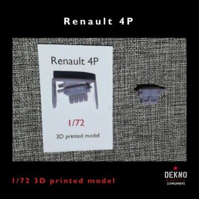 Dekno Models 1/72 RENAULT 4P ENGINE 3D Printed Model