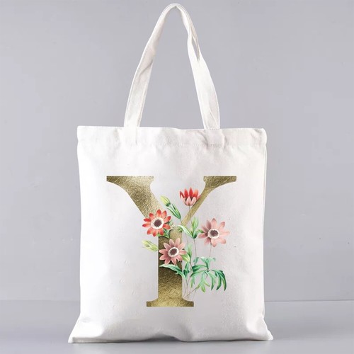 Reusable Canvas Tote Shopping bag handbag Foldable Shoulder Travel storage bags - Picture 36 of 37