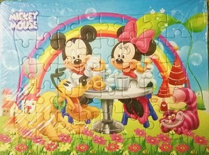 New 40 Pieces Jigsaw Puzzles Mickey Mouse Minnie Drawing Best Gifts For Kids 2 Ebay