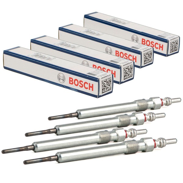 4X Bosch GlÜHkerze Duraterm GLP194 FüR Audi A3 A4 Golf Vi Vii 1.6 2.0 Tdi-image