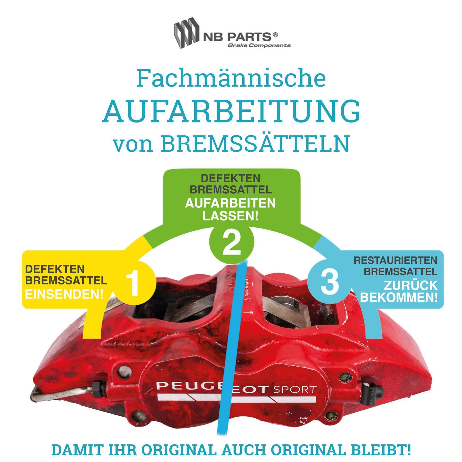 Aufarbeitung Pinza de Freno Eje Delantero para Peugeot 308 508 II Sw RCZ Alcon