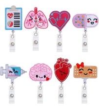 NURSE / EMS BADGE REEL CHOOSE WHICH ONE YOU WANT
