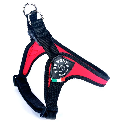 Tre Ponti RP260 Easy Fit Classic Geschirr rot für kleine Hunde