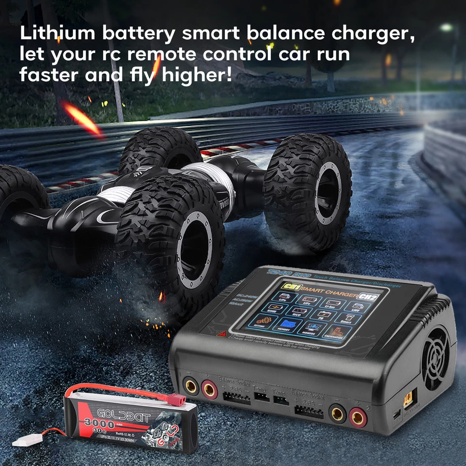 RC LiPo Battery Charger Fast Discharger 240W 10A for 1S-6S LiPo LiHV Li-ion Life - Image 3 of 4