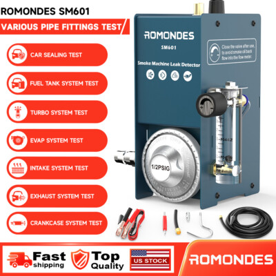 Car EVAP Smoke Machine Diagnostic Fuel Pipe Leak Detector Tester Romondes SM601