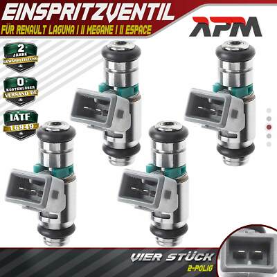 4x Einspritzventil Einspritzdüse Injektor für Renault Laguna I II Megane I II