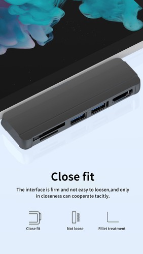 5-in-1 USB3.0 Micro SD SD Hub DP To HDMI Convertor Adaptor For Surface Pro 4/5/6 - Picture 21 of 23