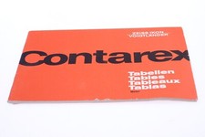   ZEISS VOIGTLANDER CONTAREX TABLES INSTRUCTIONS MANUAL 4 LANGUAGES 136-2