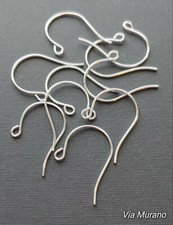 Brass French Earring Wire Finding Ear Hook Earrings Choose Finish. Made in USA.