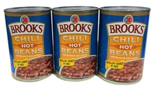 Brooks Hot Chili Beans 15.5 oz (3 Pack)
