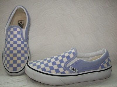 purple checkered shoes