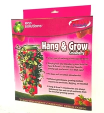 Hang & Grow Strawberry Vertical Planter Tee Vee Brand Reusable Canvas Pouch