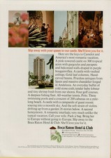 Boca Raton Hotel & Club America's Most Romantic Vacation 1969 anuncio impreso vintage