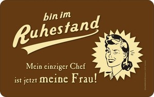 Frühstücksbrettchen Ruhestand Chef Frau Rente Rentner ...