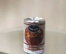 CAN OF CRANBERRY SAUCE FOR MINIATURE DOLLHOUSE OR ROOMBOX 