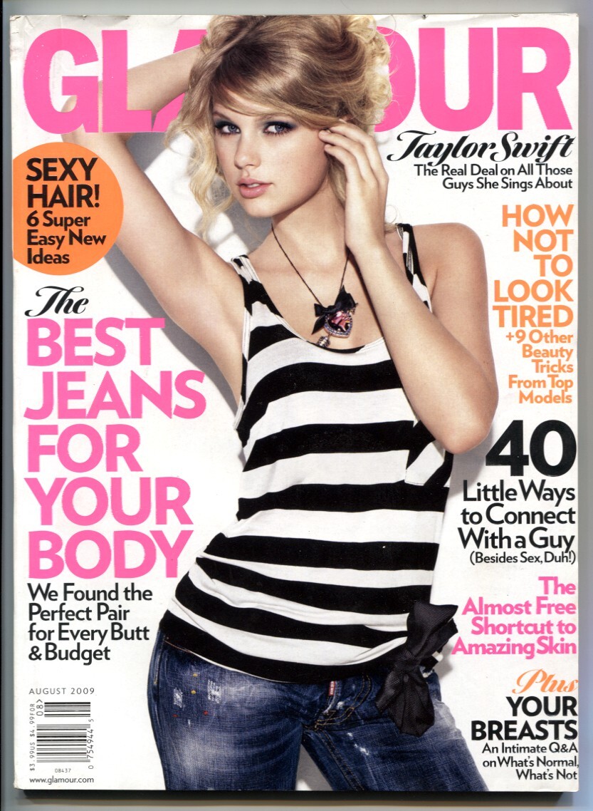 女性情報誌 GLAMOUR US Magazine August 2009 MAG: Glamour Magazine August 2009- TAYLOR SWIFT - | eBay