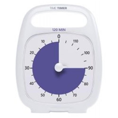 Time Timer TTM120 120 Minute Timer  White