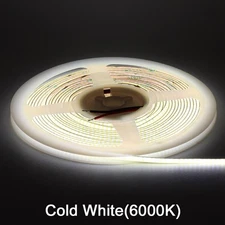 Super Thin 2mm COB LED Strip Light DC12V Lights Strip Ribbon Lamp Tape 480leds/m
