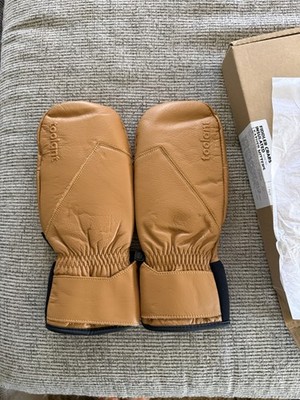 Winter Leather Work Mittens - Top Grain Cowhide - Fiddler Crabs -insulated-soft