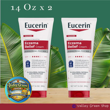 2 PACK - 14 OZ EUCERIN ECZEMA RELIEF CREAM WITH COLLOIDAL OATMEAL
