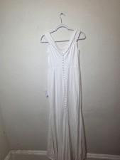 Lulu's Maxi Wedding Dress Womens - M White - GREAT Condition With TAGS