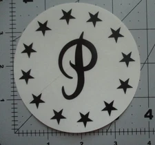 PRIMITIVE APPAREL Skate Sticker Circle Logo 3.75" skateboards helmets decal B