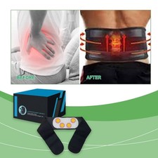 Acupressure Back Belt Lumbar Support Muscle Massager With Heat Soreness Relieve