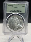 1879-S  Morgan Silver Dollar $1 PCGS MS62 OGH Old Green Holder