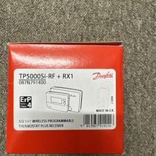 Danfoss 087N791400 TP5000Si RF+RX1 Wireless Programmable Thermostat & Receiver