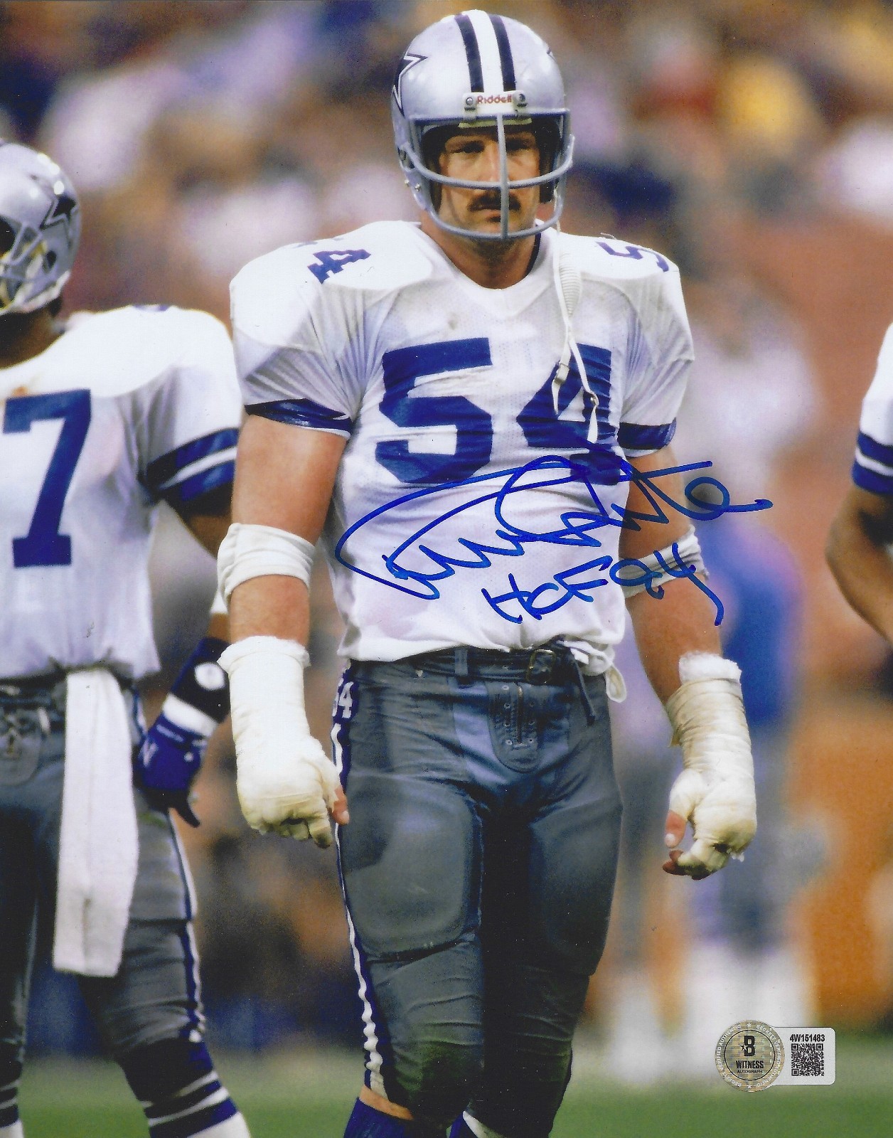 RANDY WHITE SIGNED AUTO DALLAS COWBOYS 8X10 PHOTO w/BECKETT