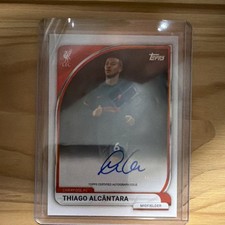 2025-26 Topps Liverpool FC Thiago Alcântara Autograph Insert AU-TA collector tin