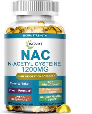 NAC Supplement N-Acetyl Cysteine | High Absorption NAC 1200Mg Softgels for Liver