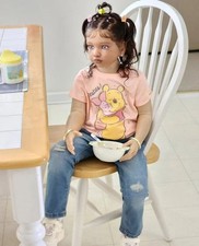40" Realistic Reborn Doll Kits Unassembled Toddler Girl Rooted Hair Women Gifts