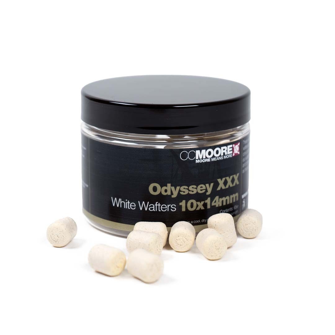 CC Moore Odyssey XXX White Dumbell Wafters- Carp Fishing- 10x14mm