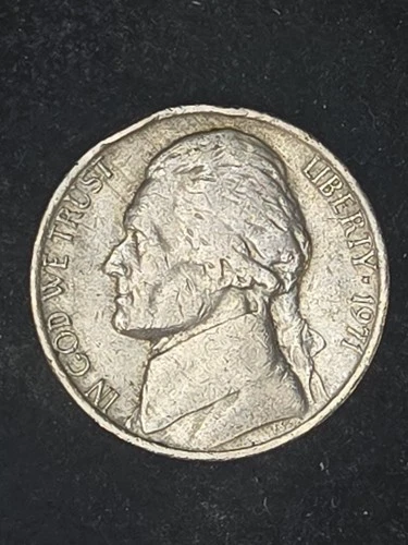 1971-P Jefferson Nickel — photo from the most recent tracked eBay sale