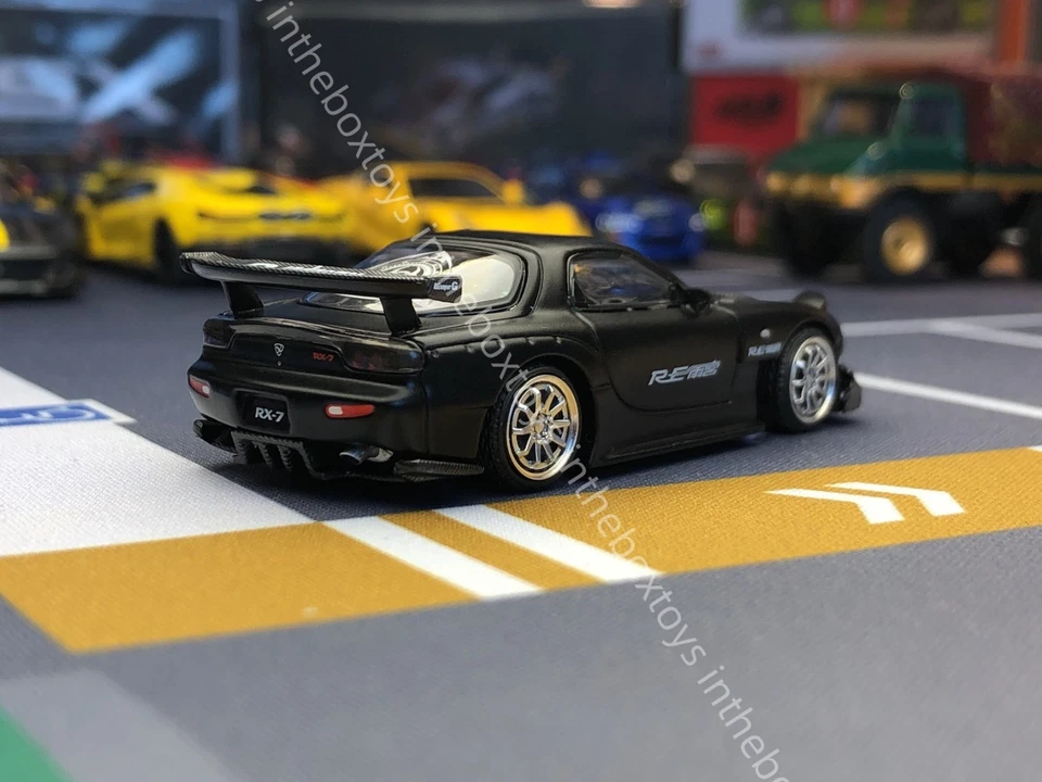 1/64 Poprace Mazda Rx7 Re-AMEMIYA Diecast Model Car Collection Edición Limitada Foto 3 de 4