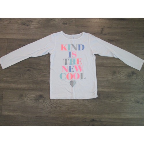 Long Sleeve T-Shirts Bundle of 2 Kids Girls Size 8 White Grey Tops Dog Kind Cool - Picture 7 of 8