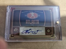 2012 SP Signature Edition Autograph - Chipper Jones ATL-3 - Braves - HOF -