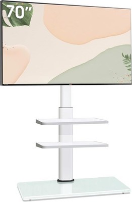 AOKCOS TV Ständer für 32-70 Zoll Flach&Curved Fernseher, TV Bodenständer Höhe