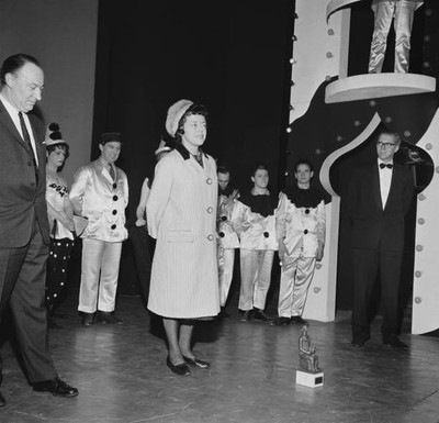 UK theatre director Joan Littlewood at Evening Standard Drama Awar- Old Photo