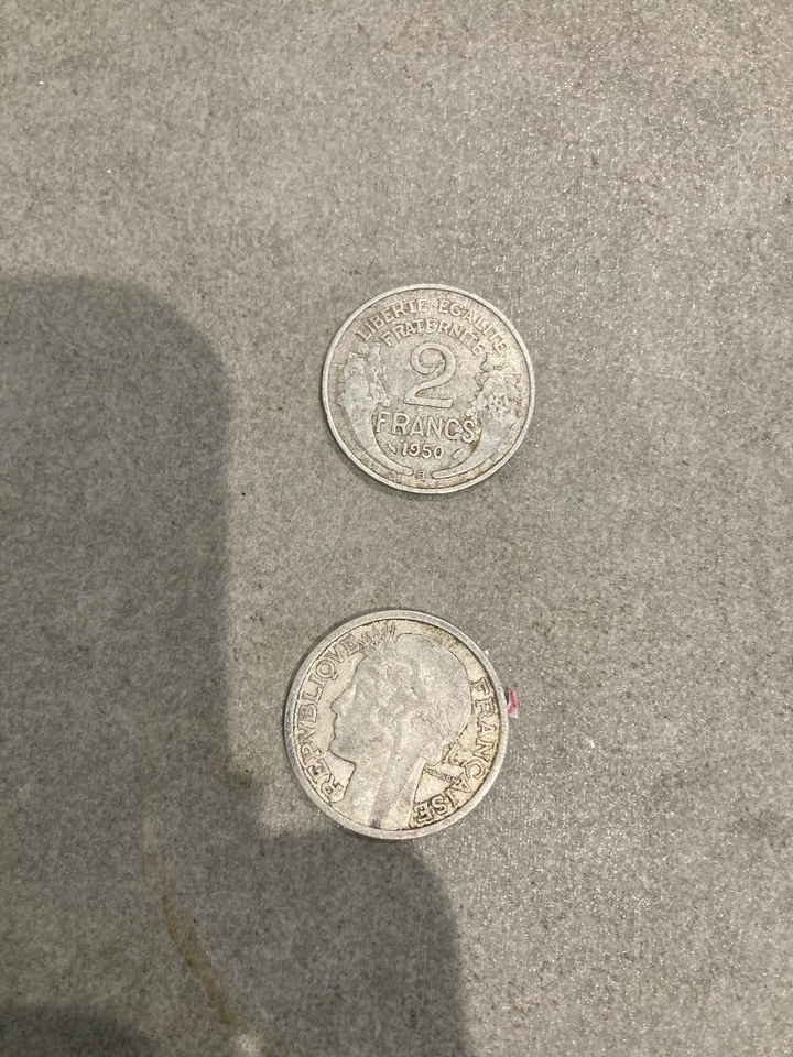 pièce de 2 francs alu MORLON 1947 - Photo 1/1